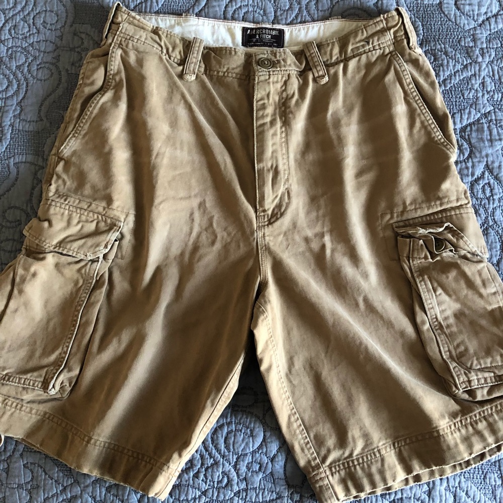 Abercrombie & Fitch Khaki Cargo Shorts